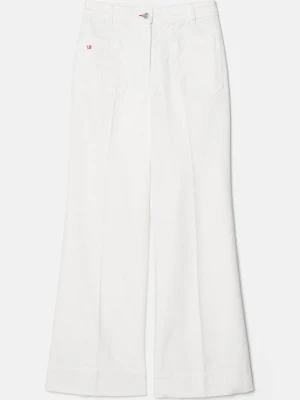 Jeansy Dzwony Victoria Beckham mleczny