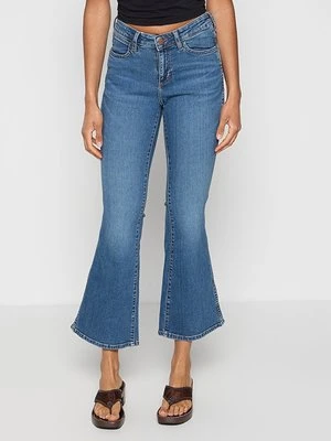 Jeansy Dzwony Wrangler niebieski
