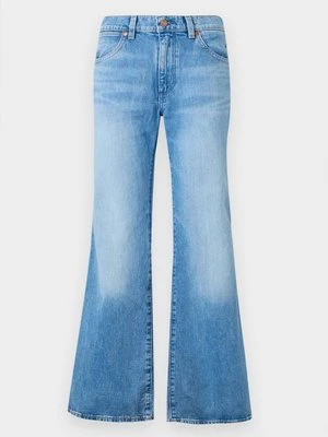 Jeansy Dzwony Wrangler niebieski denim