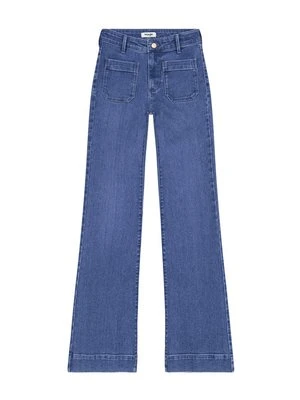 Jeansy dzwony Wrangler ciemnoniebieski