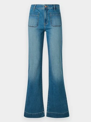 Jeansy dzwony Wrangler jasnoniebieski denim