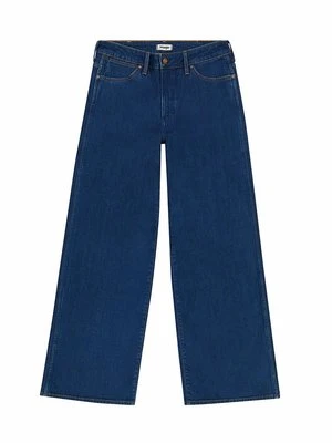 Jeansy Dzwony Wrangler niebieski denim