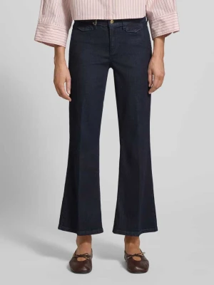 jeansy krój regular fit bootcut z mieszanka bawełny model 'FABIENNE' CAMBIO