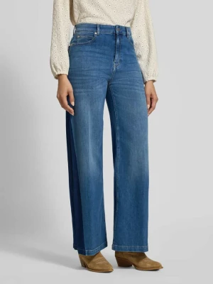 Jeansy Krój wide fit w 5 kieszeni Model 'Mari Meadow' Opus Granatowy