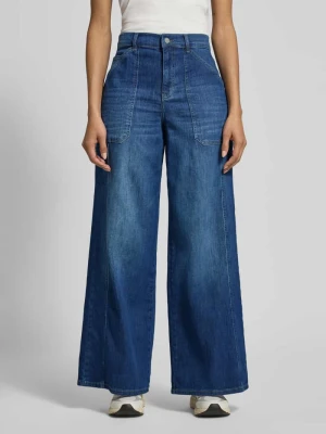 Jeansy krój wide fit z naszywanymi kieszeniami Model 'Liva Urban' Angels