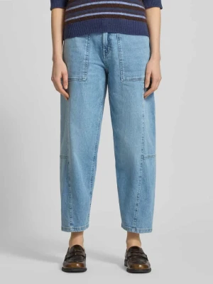 Jeansy kuloty o kroju prostym z mieszanki bawełny model 'Lolah' Opus