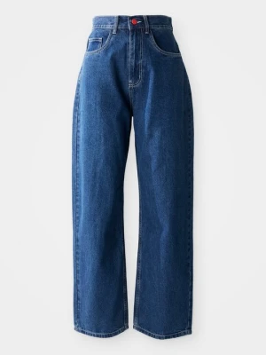 Jeansy loose fit BeWider niebieski denim