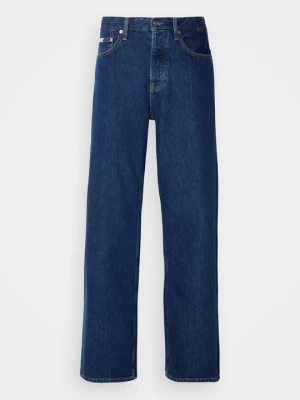 Jeansy loose fit Calvin Klein Jeans ciemnoniebieski