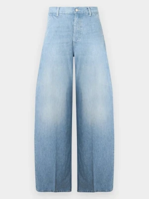 Jeansy loose fit Dondup niebieski denim