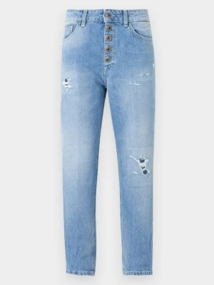 Jeansy loose fit Dondup niebieski denim