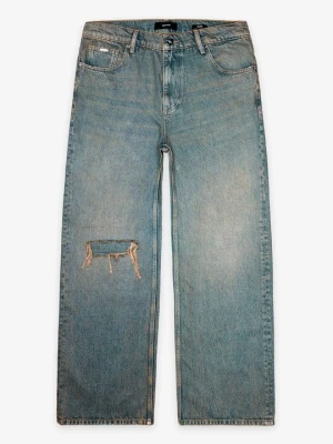 Jeansy loose fit EIGHTYFIVE brązowy
