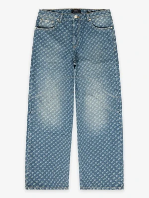 Jeansy loose fit EIGHTYFIVE niebieski denim
