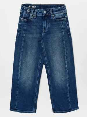 Jeansy loose fit G-Star bordowy melanż