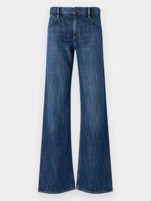 Jeansy wide leg G-Star ciemnoniebieski