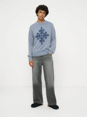 Jeansy loose fit Hollister Co. czarny