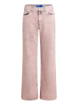 Jeansy loose fit KARL LAGERFELD różowy