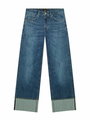 Jeansy loose fit Lee niebieski