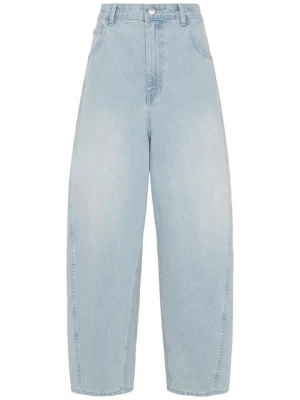 Jeansy loose fit LeGer jasnoniebieski