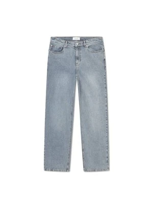 Jeansy loose fit Les Deux niebieski denim