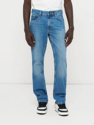 Jeansy loose fit Off White granatowy