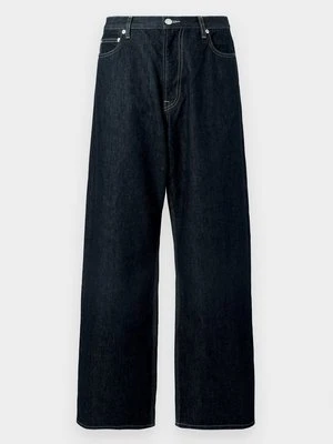 Jeansy loose fit Samsøe Samsøe granatowy