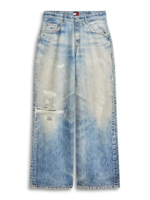 Jeansy loose fit Tommy Jeans niebieski denim