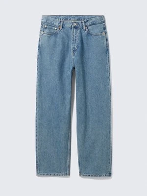 Jeansy loose fit Weekday niebieski denim