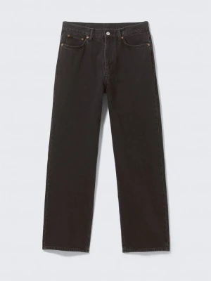Jeansy loose fit Weekday czarny
