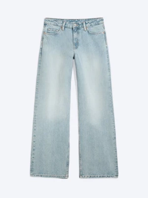 Jeansy loose fit Weekday niebieski