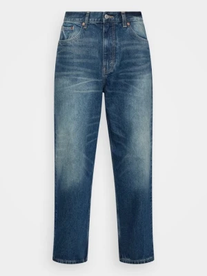 Jeansy loose fit Weekday niebieski denim