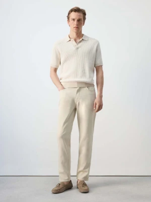 Jeansy Lori tapered fit jasny / pastelowy szary - Mężczyzna - - MANGO MAN