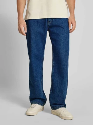Jeansy o kroju baggy fit z detalami z logo REVIEW