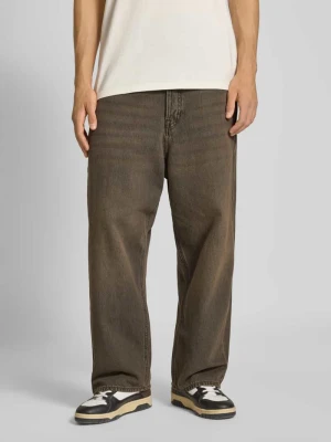 Jeansy o kroju baggy fit z efektem znoszenia jack & jones