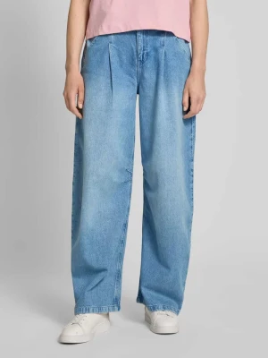 Jeansy o kroju baggy fit z wiązanym paskiem Boss Orange