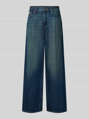 Jeansy o kroju baggy z czystej bawełny Calvin Klein Jeans Niebieski