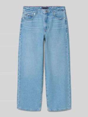 Jeansy o kroju baggy z czystej bawełny Tommy Hilfiger Niebieski