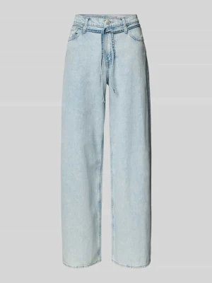 Jeansy o kroju baggy z wiązanym paskiem GAP