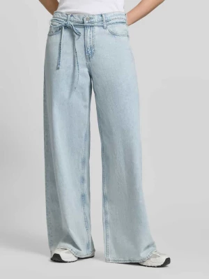 Jeansy o kroju baggy z wiązanym paskiem GAP