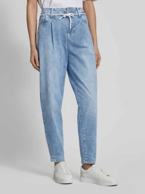 Jeansy o kroju balloon fit z troczkiem model ‘SILVIA’ Gang