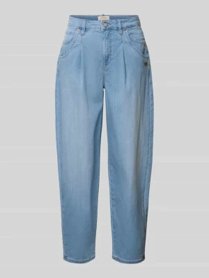 Jeansy o kroju barrel fit z detal z logo model 'Carlotta' Gang