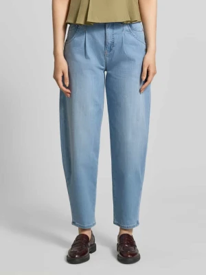 Jeansy o kroju barrel fit z detal z logo model 'Carlotta' Gang