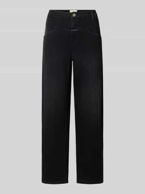 Jeansy o kroju barrel fit z detal z logo model 'STOVER-X' Closed Antracytowy