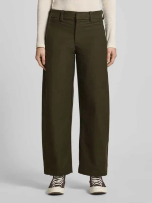 Jeansy o kroju barrel fit z dodatkiem bawełny model 'CLAIR' Only Oliwkowy