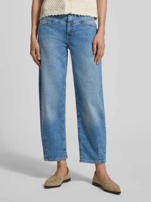 Jeansy o kroju barrel fit z mieszanki bawełny model 'ELIN' CAMBIO