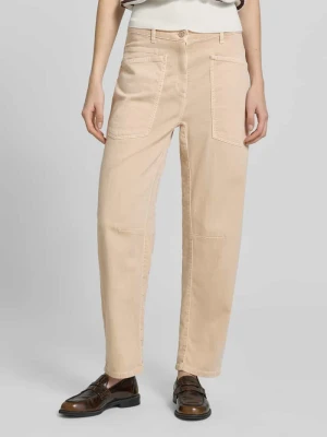 Jeansy o kroju barrel fit z mieszanki bawełny model 'OCEAN' CAMBIO