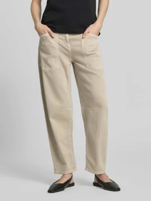 Jeansy o kroju barrel fit z mieszanki bawełny model 'OCEAN' CAMBIO