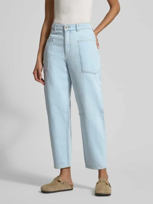 Jeansy o kroju barrel fit z nakładanymi kieszeniami Jake*s Casual