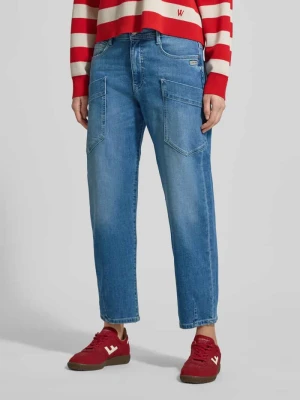 Jeansy o kroju barrel fit z nakładanymi kieszeniami model ‘Ida Worker’ Gang