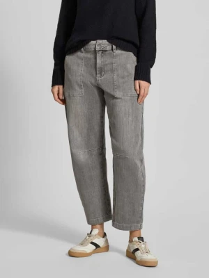 Jeansy o kroju barrel fit z wpuszczanymi kieszeniami Buena Vista