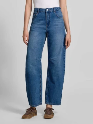 Jeansy o kroju barrel fit z wpuszczanymi kieszeniami model 'ALMA' Topshop